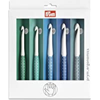Prym 218441-1 Ganchillo para Lana ergonómica- 7-00-12-00 mm x 1 Juego- Blanco- 12 mm